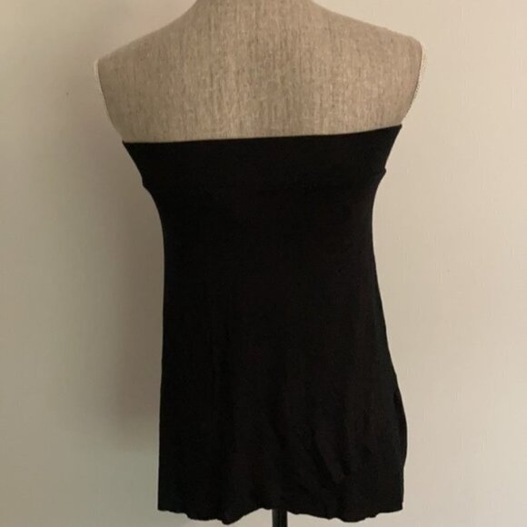 Kensie Black Strapless Flared Top - Picture 7 of 11